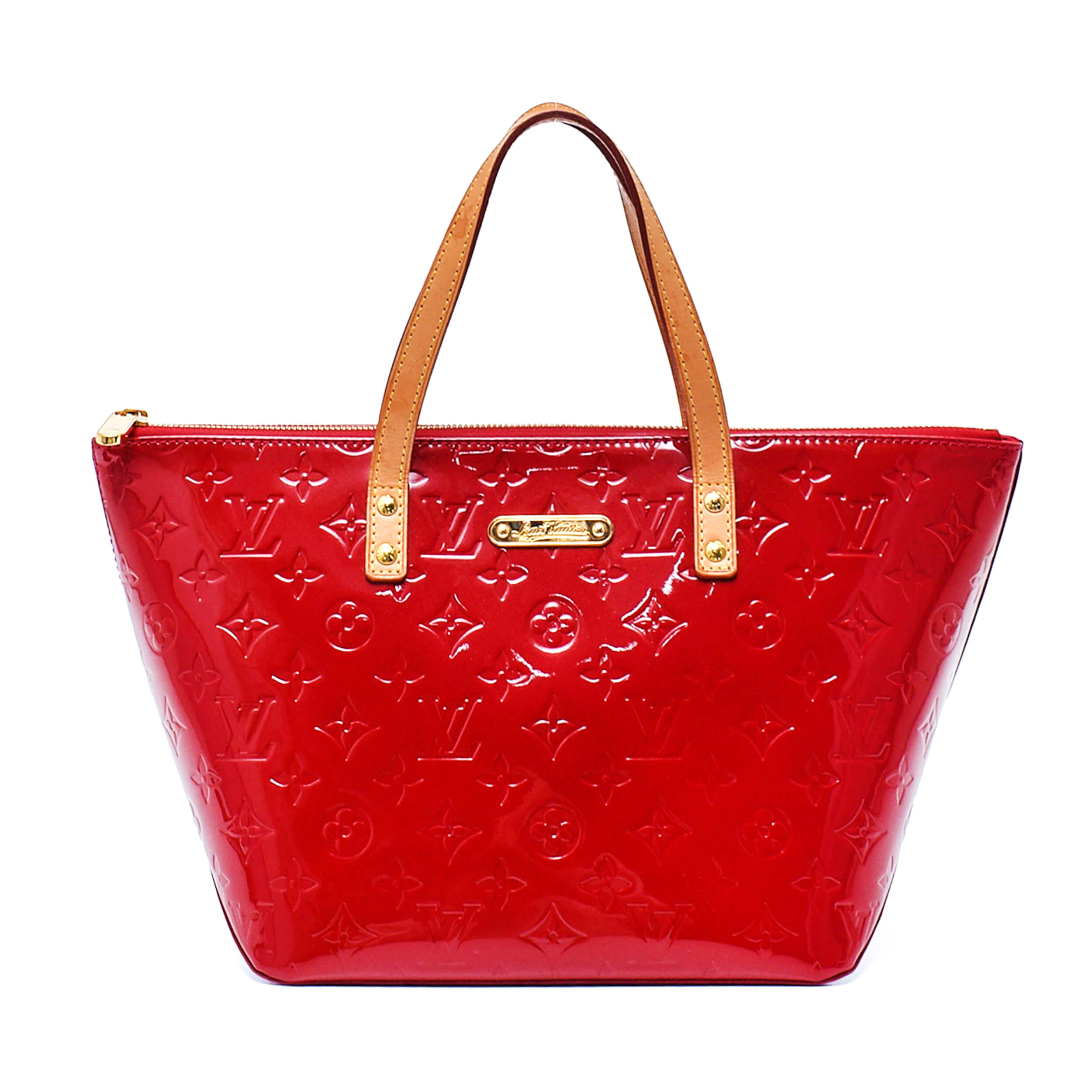 Louis Vuitton - Red Monogram Vernis Leather Bellevue PM Bag